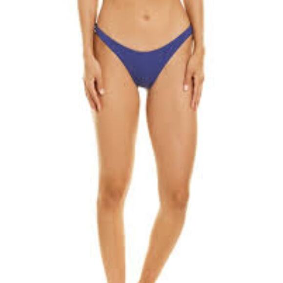 Vitamin A California High-Leg Bikini Bottom Navy Blue Size Small - Picture 2 of 10